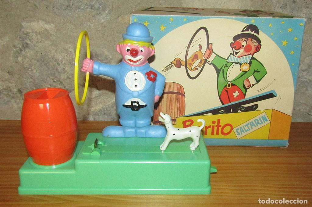 Juguetes antiguos y juegos de colecci&oacute;n: ANTIGUA HUCHA PERRITO SALTARIN - NUEVA Y EN SU CAJA ORIGINAL - COMPLETA Y FUNCIONANDO - A&Ntilde;OS 60/70