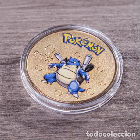 Juguetes antiguos y juegos de colecci&oacute;n: Pok&eacute;mon, Blastoise Moneda de Anime
