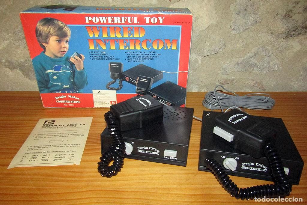 Juguetes antiguos y juegos de colecci&oacute;n: ANTIGUO PAR DE INTERCOMUNICADORES WIRED INTERCOM - NUEVOS, EN SU CAJA Y FUNCIONANDO - A&Ntilde;OS 80