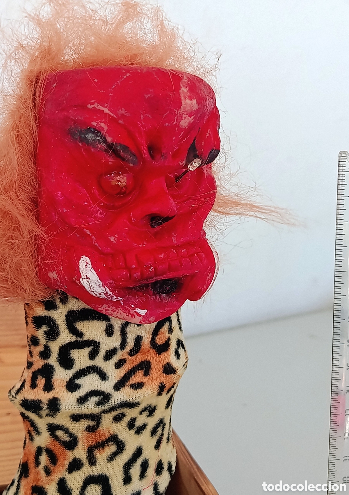 Juguetes antiguos y juegos de colecci&oacute;n: Caja sorpresa Halloween monstruo esqueleto calavera figura mu&ntilde;eco vintage horror terror