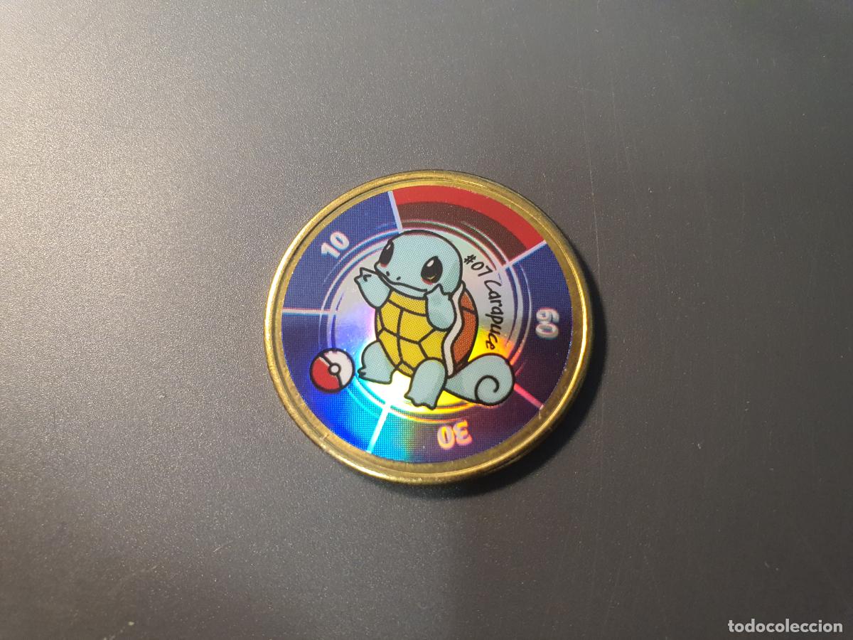 Juguetes antiguos y juegos de colecci&oacute;n: MONEDA METAL TAZO POKEMON -- HASBRO A&Ntilde;O 2000 -- BATTLING COIN GAME - N&ordm; 7