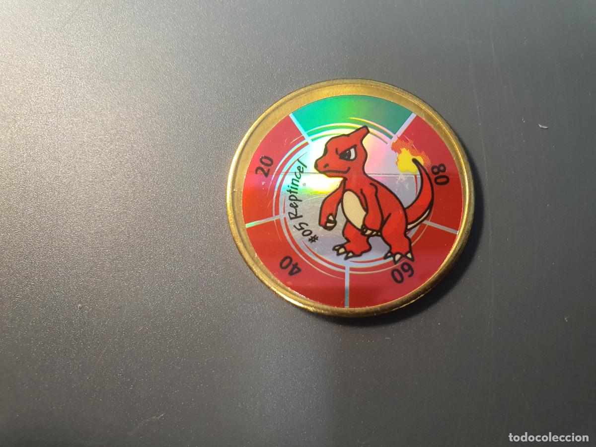 Juguetes antiguos y juegos de colecci&oacute;n: MONEDA METAL TAZO POKEMON -- HASBRO A&Ntilde;O 2000 -- BATTLING COIN GAME - N&ordm; 5