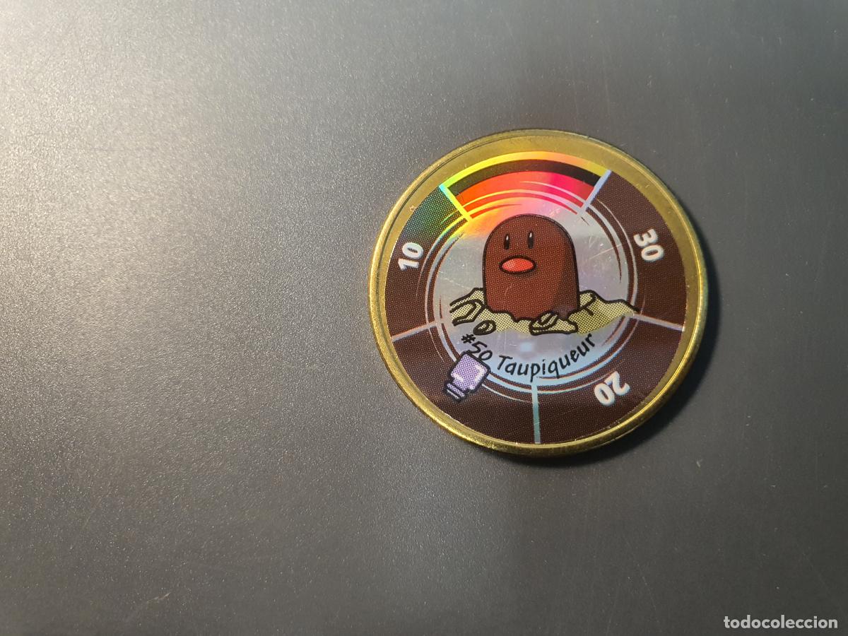 Juguetes antiguos y juegos de colecci&oacute;n: MONEDA METAL TAZO POKEMON -- HASBRO A&Ntilde;O 2000 -- BATTLING COIN GAME - N&ordm; 50