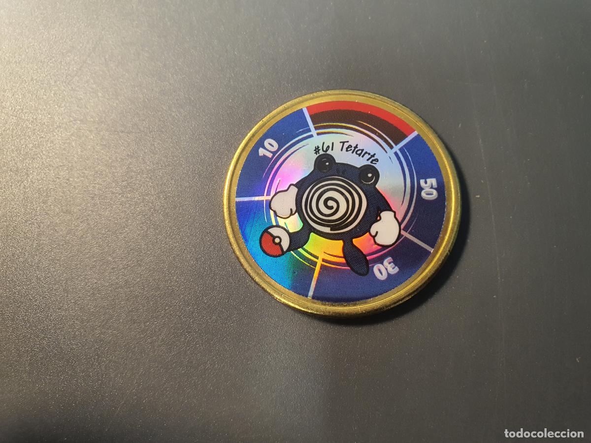 Juguetes antiguos y juegos de colecci&oacute;n: MONEDA METAL TAZO POKEMON -- HASBRO A&Ntilde;O 2000 -- BATTLING COIN GAME - N&ordm; 61