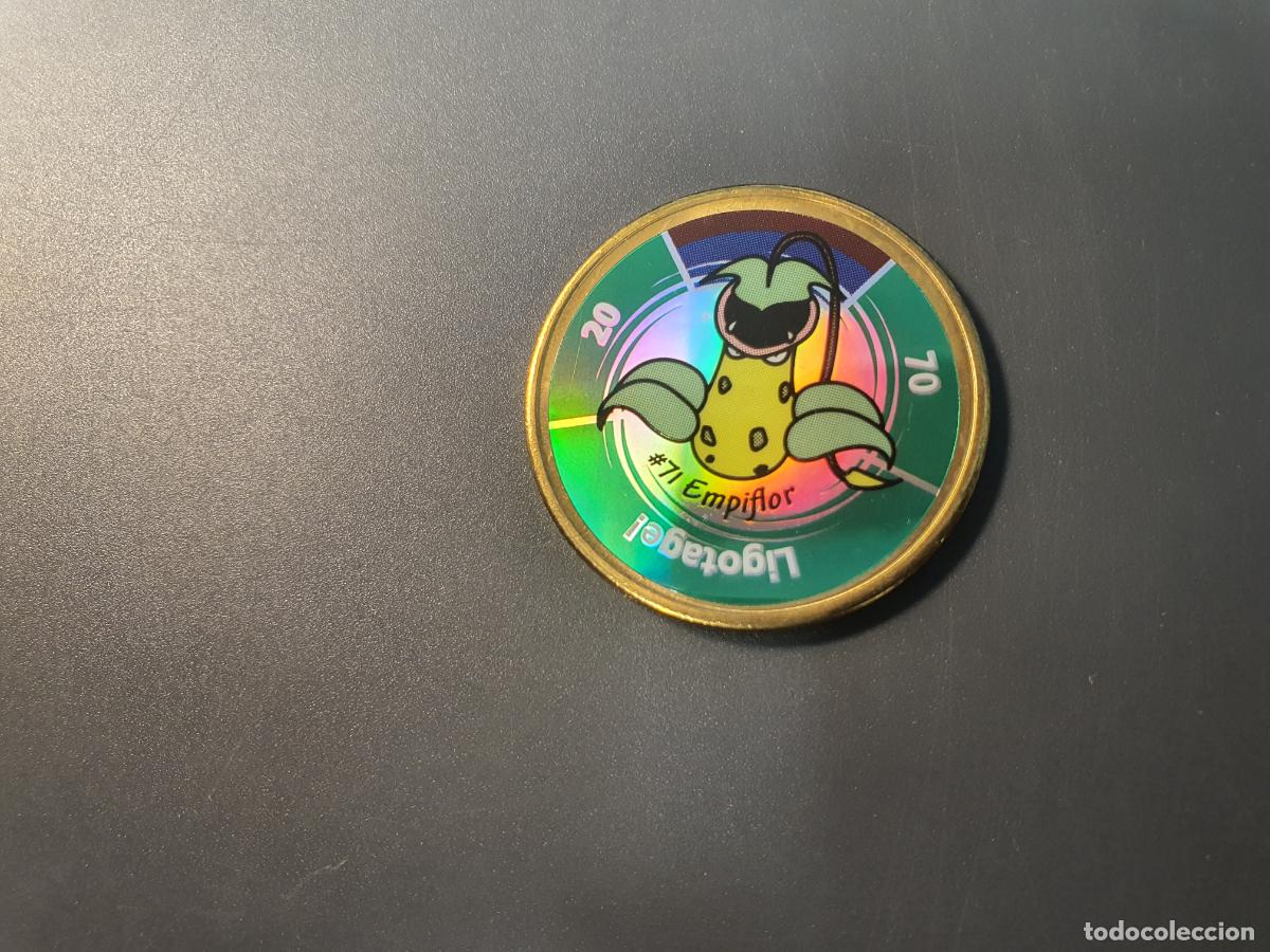 Juguetes antiguos y juegos de colecci&oacute;n: MONEDA METAL TAZO POKEMON -- HASBRO A&Ntilde;O 2000 -- BATTLING COIN GAME - N&ordm; 71