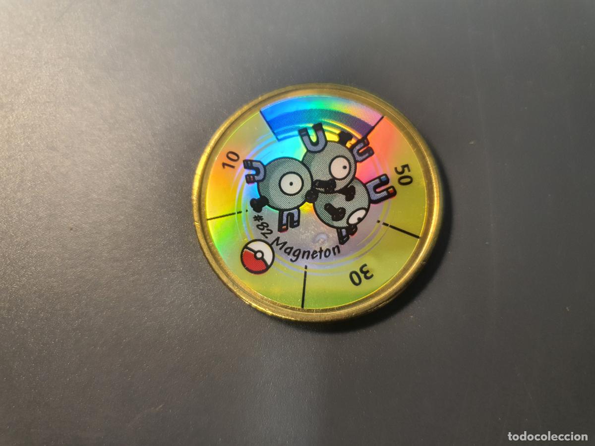 Juguetes antiguos y juegos de colecci&oacute;n: MONEDA METAL TAZO POKEMON -- HASBRO A&Ntilde;O 2000 -- BATTLING COIN GAME - N&ordm; 82