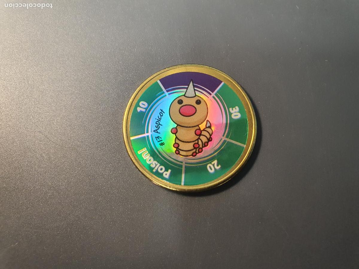 Juguetes antiguos y juegos de colecci&oacute;n: MONEDA METAL TAZO POKEMON -- HASBRO A&Ntilde;O 2000 -- BATTLING COIN GAME - N&ordm; 13