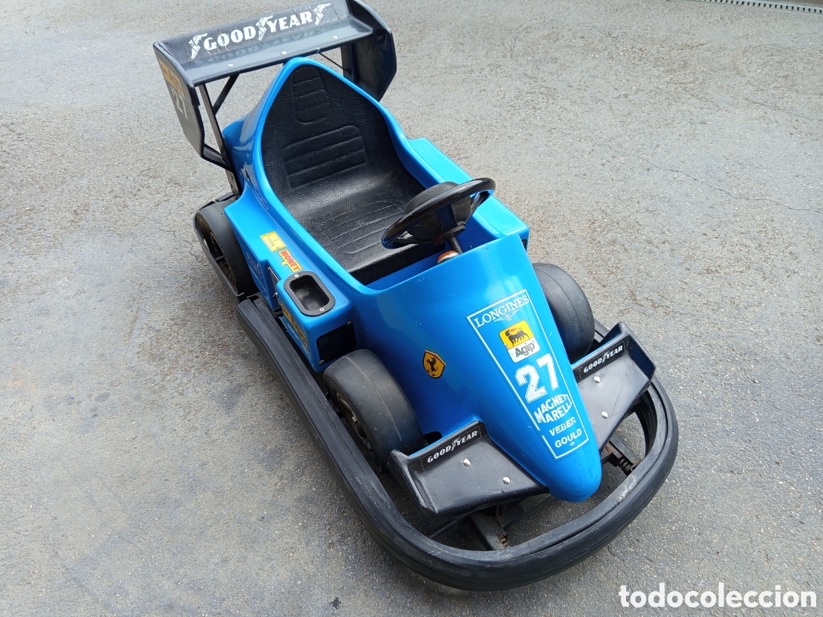 Juguetes antiguos y juegos de colecci&oacute;n: Coche de choque Falg&aacute;s F&oacute;rmula 1 a bater&iacute;a