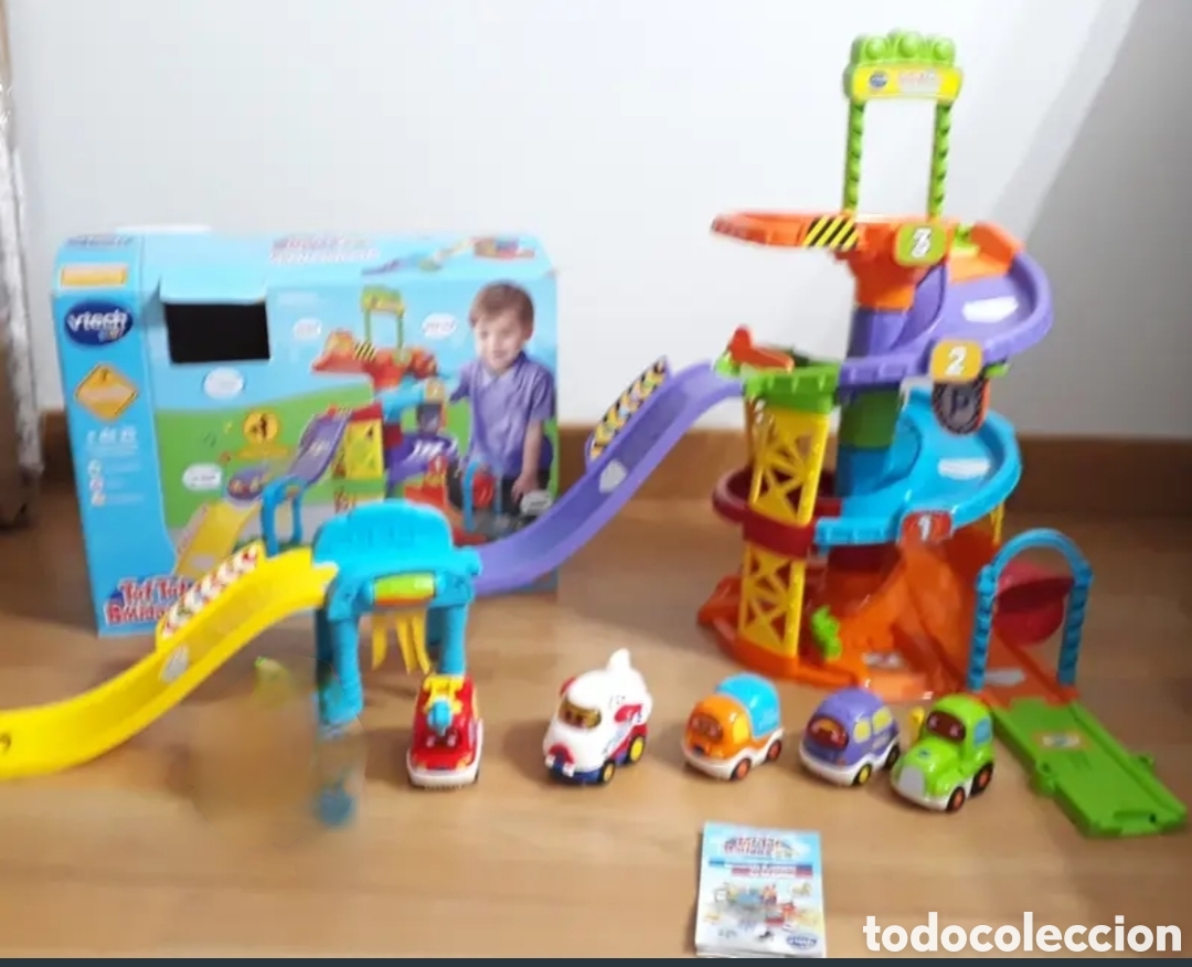 Jouets Anciens et Jeux de collection: APARCAMIENTO COCHES TUT TUT V TECH CON 6 VEHICULOS