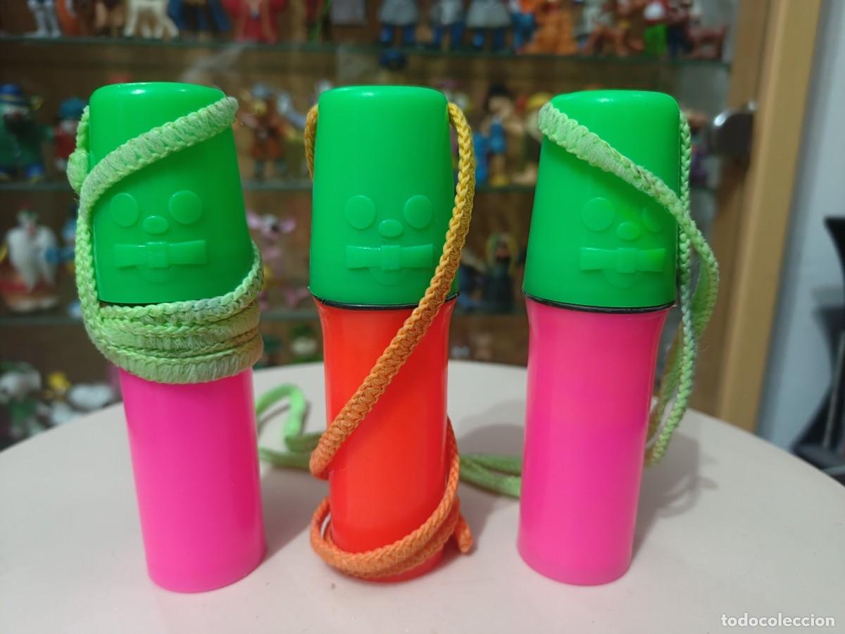 Juguetes antiguos y juegos de colecci&oacute;n: Ocasion ! Lote de 3 Preciosos y cl&aacute;sicos monederos de tubo a&ntilde;os 80 portamonedas ( porta monedas )