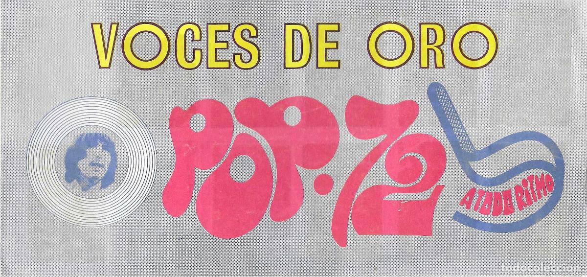 Juguetes antiguos y juegos de colecci&oacute;n: &Aacute;lbum de cromos. Voces de Oro. Pop 72 a todo ritmo