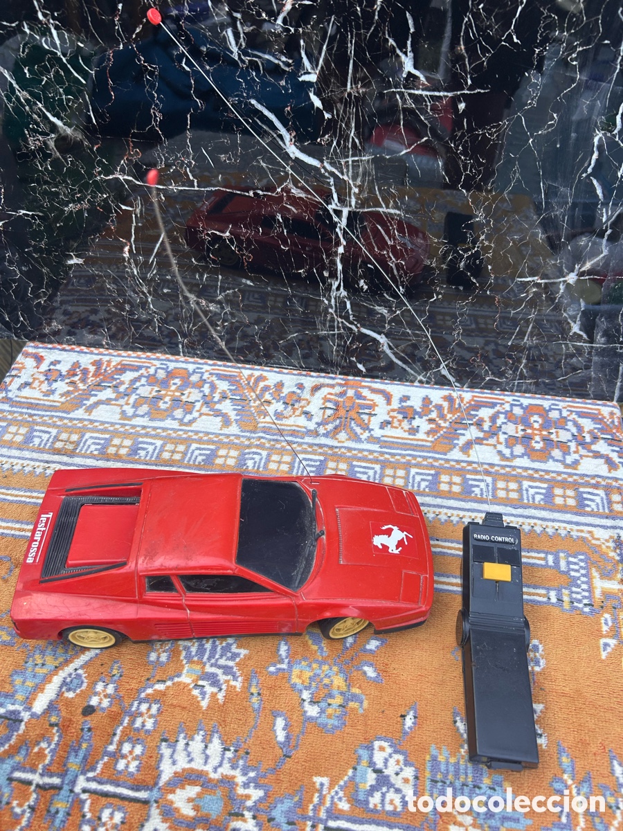 Juguetes antiguos y juegos de colecci&oacute;n: Coche RC Ferrari Testarossa Vintage (Aletec - A&ntilde;os 80)