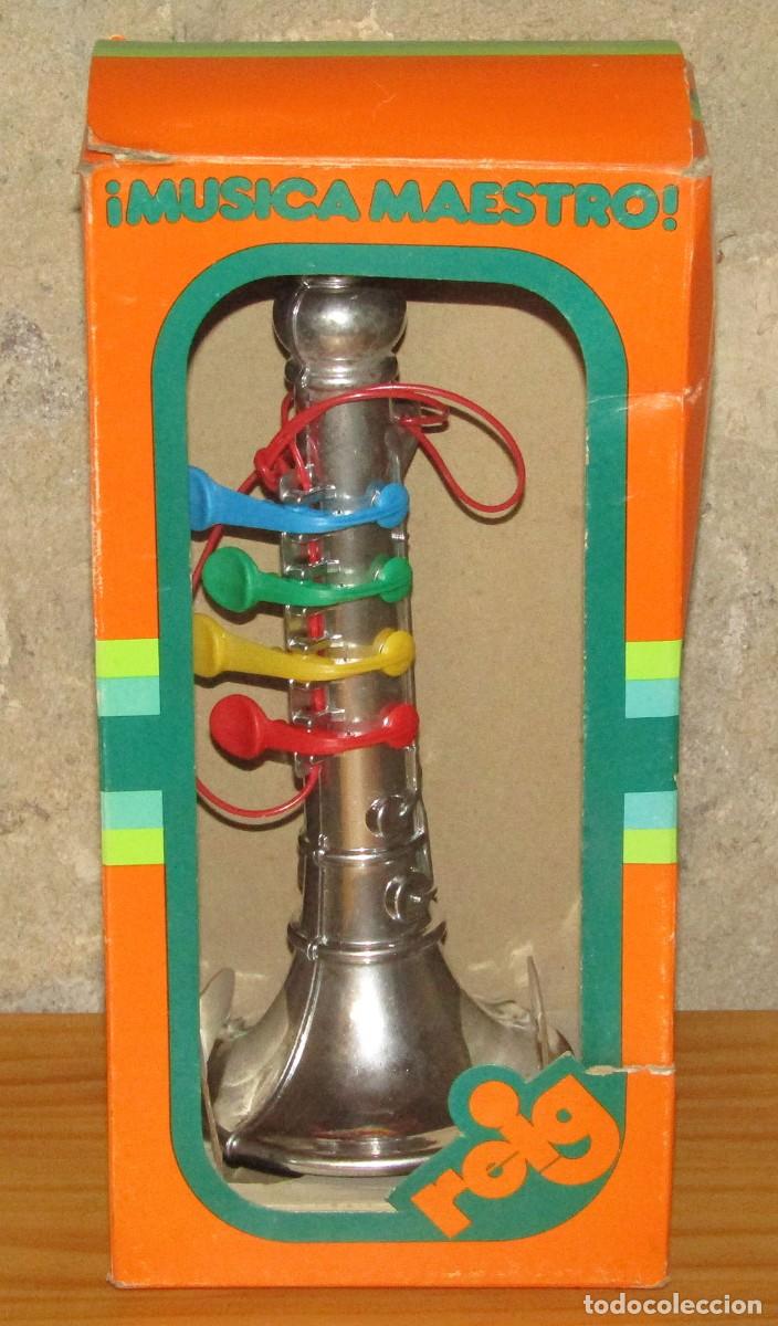 Juguetes antiguos y juegos de colecci&oacute;n: ANTIGUO CLARINETE DE JUGUETE DE REIG - A&Ntilde;OS 70 - MADE IN SPAIN - NUEVO Y EN SU CAJA - A ESTRENAR