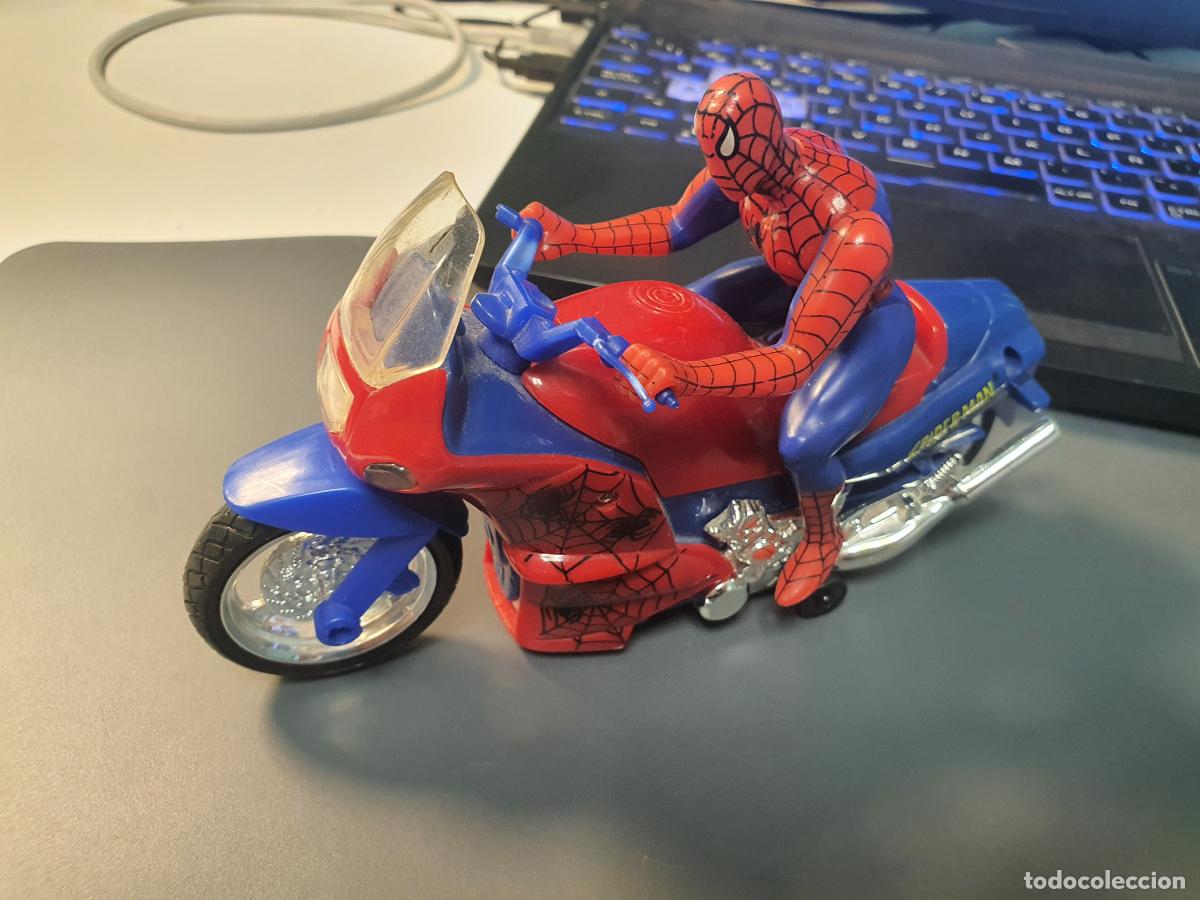 Juguetes antiguos y juegos de colecci&oacute;n: FIGURA MARVEL TOY BIZ SPIDERMAN MOTO MOTOCICLETA A&Ntilde;OS 90S