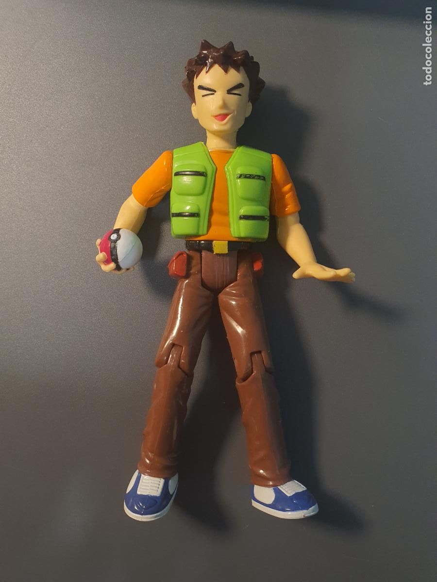 Juguetes antiguos y juegos de colecci&oacute;n: FIGURA POKEMON ENTRENADOR BROCK NINTENDO 2000 HASBRO