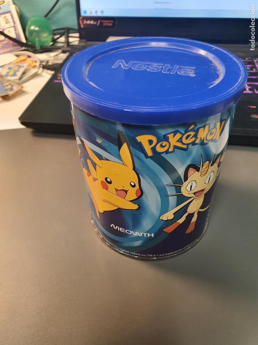 Juguetes antiguos y juegos de colecci&oacute;n: BOTE NESQUICK NESQUIK POKEMON PIKACHU LUCARIO ... A&Ntilde;O 2009