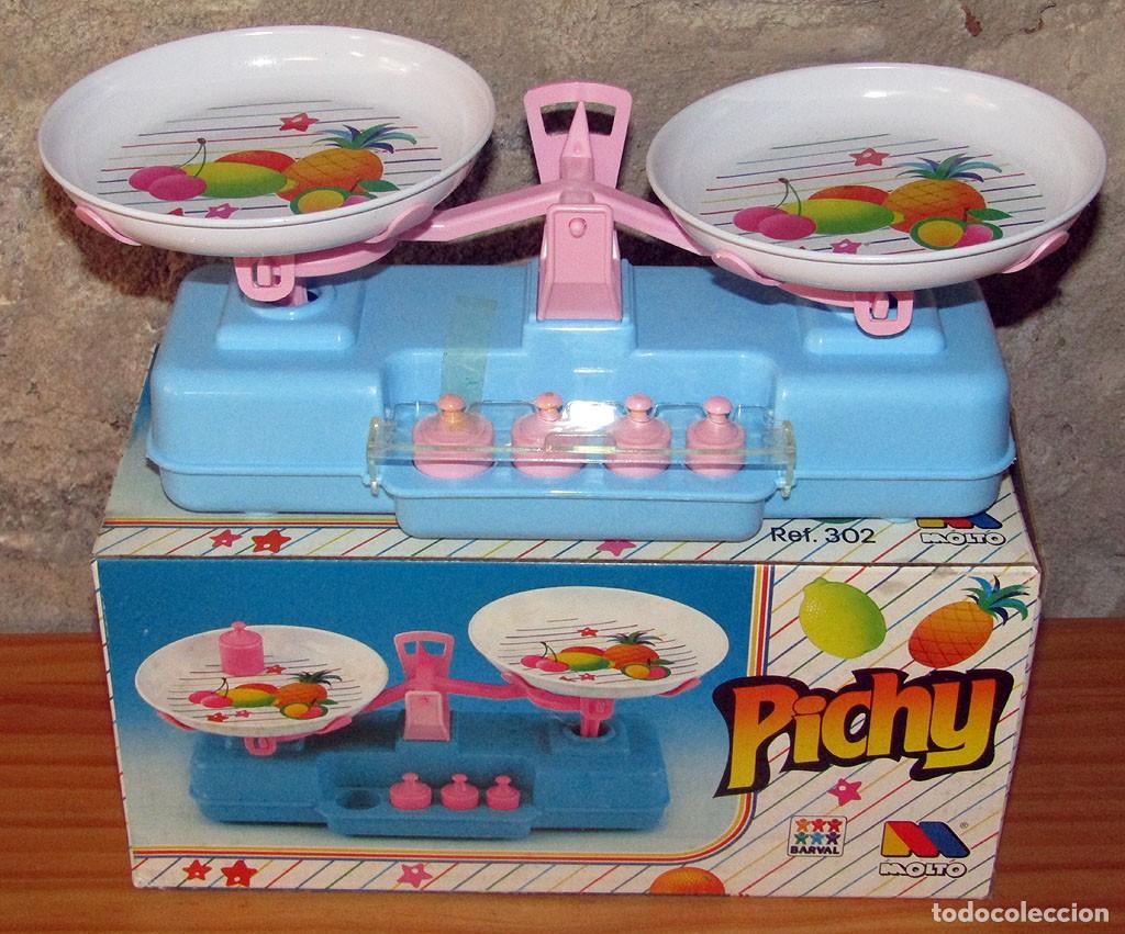 Juguetes antiguos y juegos de colecci&oacute;n: ANTIGUA BALANZA O PESO PICHY, DE MOLTO - NUEVA Y EN SU CAJA ORIGINAL - COMPLETA - A&Ntilde;OS 80