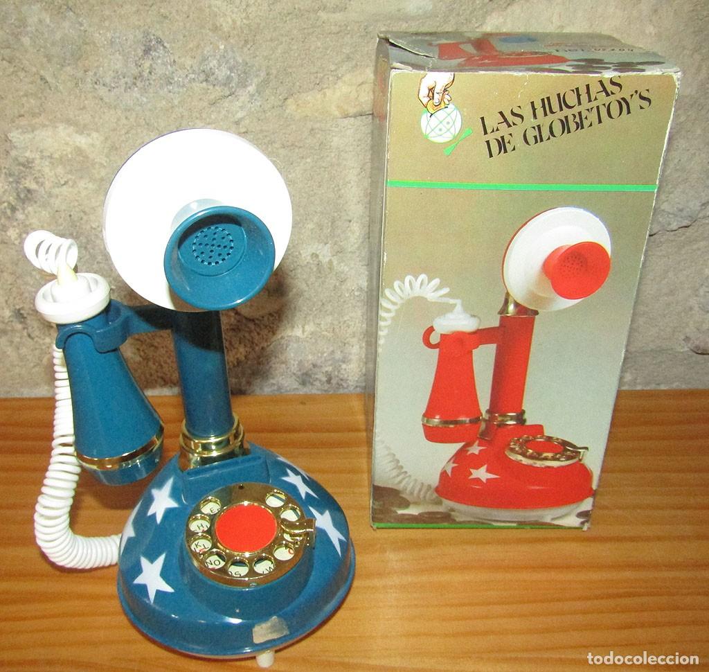 Juguetes antiguos y juegos de colecci&oacute;n: ANTIGUA HUCHA OLD TELEPHONE / TELEFONO ANTIGUO DE GLOBETOYS - NUEVA Y EN SU CAJA - A&Ntilde;OS 80