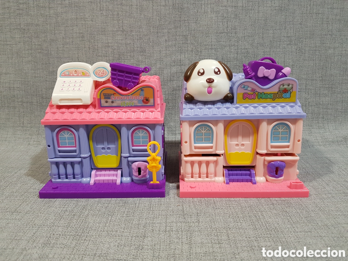 Jouets Anciens et Jeux de collection: CASITAS ZD TRADING SUPERMERCADO Y CENTRO DE MASCOTAS. MADE IN CHINA. TIPO POLLY POCKET.