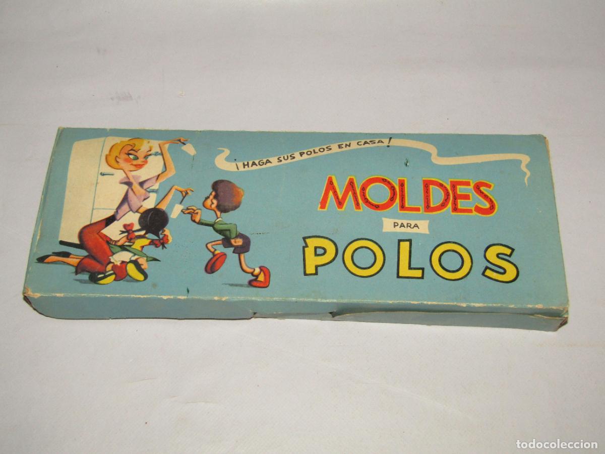 Juguetes antiguos y juegos de colecci&oacute;n: Antigua Caja Completa de Moldes para Polos de la Casa MADEL de MADELMAN . A&ntilde;o 1960s.