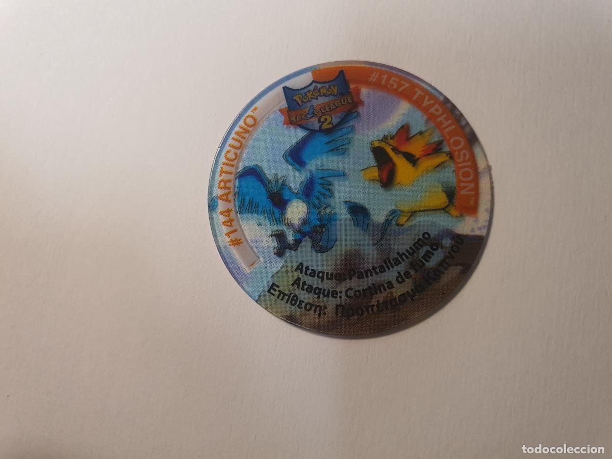 Juguetes antiguos y juegos de colecci&oacute;n: TAZO POKEMON -- A&Ntilde;O 2002 -- POKEMON TAZOS LEAGUE 2 -- MATUTANO - ESPA&Ntilde;A -- N&ordm; 144 157
