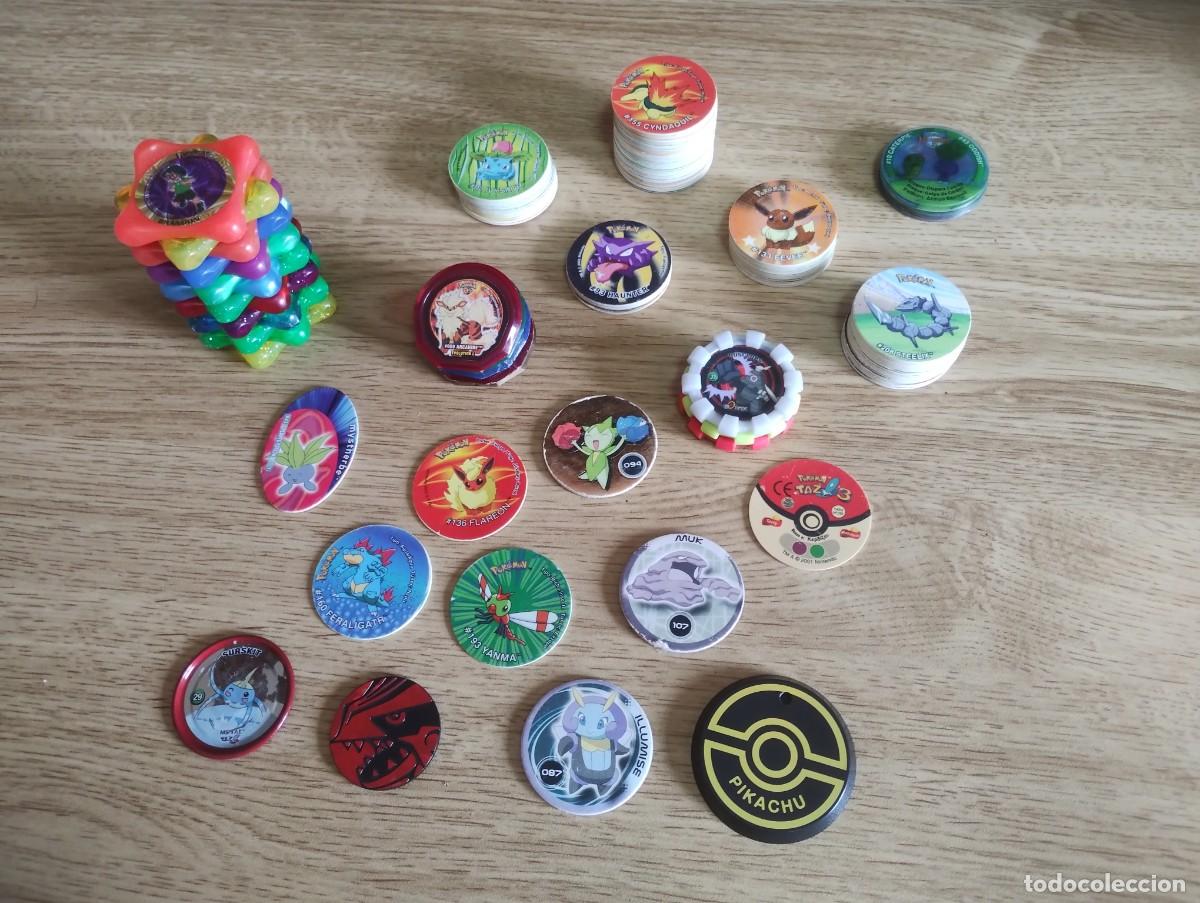 Juguetes antiguos y juegos de colecci&oacute;n: (Reservado) Lote de tazos de Pok&eacute;mon