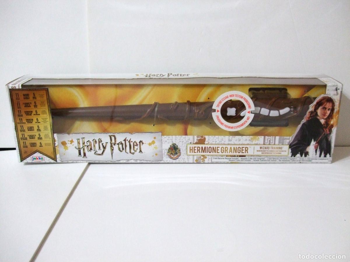 Juguetes antiguos y juegos de colecci&oacute;n: VARITA ELECTR&Oacute;NICA HERMIONE GRANGER WIZARD TRAINING - HARRY POTTER JAKKS PACIFIC 2018 WAND - EN CAJA