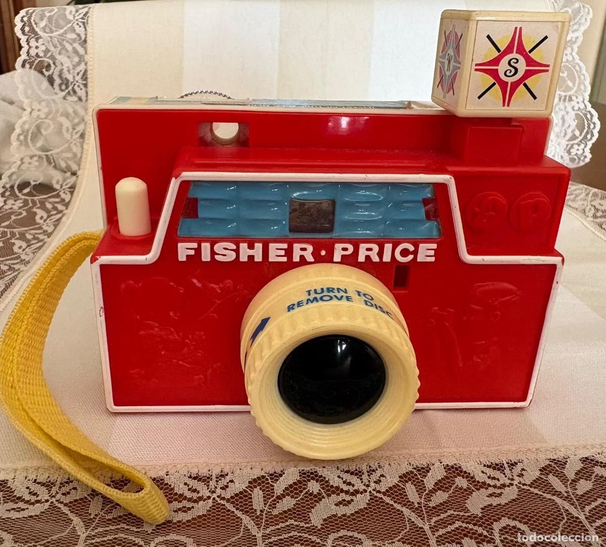 Juguetes antiguos y juegos de colecci&oacute;n: c&aacute;mara de juguete con disco de im&aacute;genes intercambiables de Fisher-Price