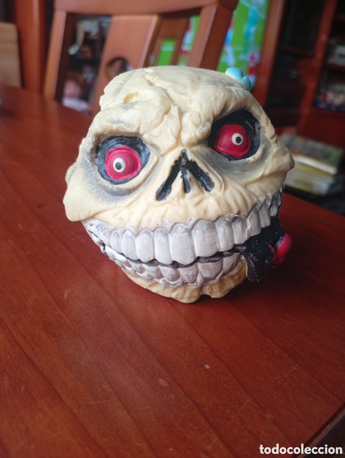 Antique Toys and Collectible Games: MU&Ntilde;ECO FIGURA PELOTA MADBALLS SICK SKULL FACE ORIGINAL BALON SERIE1 CARA MONSTRUO CARA BOLAS MAD BAL