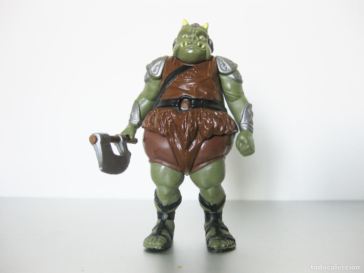 Antique Toys and Collectible Games: FIGURA VINTAGE DE GAMORREAN GUARD CON ARMA. STAR WARS. L.F.L 1983. MACAU. MACAO. TODO ORIGINAL