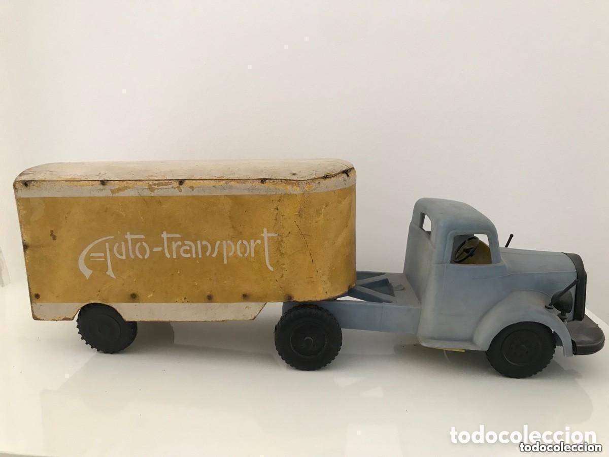 Brinquedos antigos e Jogos de cole&ccedil;&atilde;o: Cami&oacute;n de madera y pl&aacute;stico duro a&ntilde;os 50