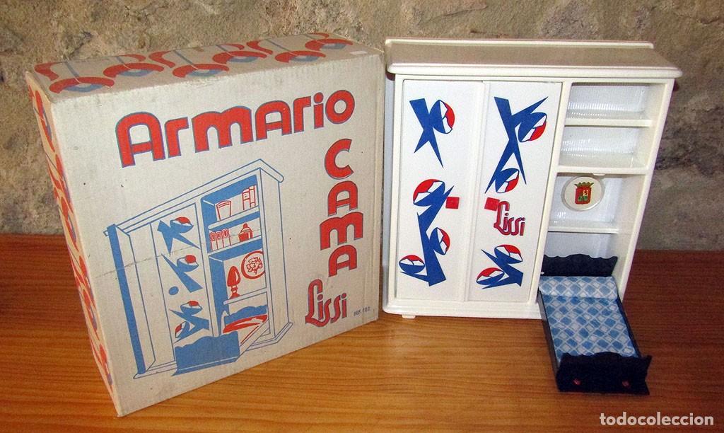 Jouets Anciens et Jeux de collection: ANTIGUO ARMARIO CAMA LISSI, DE GUILLEM Y VICEDO - NUEVO Y EN SU CAJA ORIGINAL - A&Ntilde;OS 70 - IMPECABLE