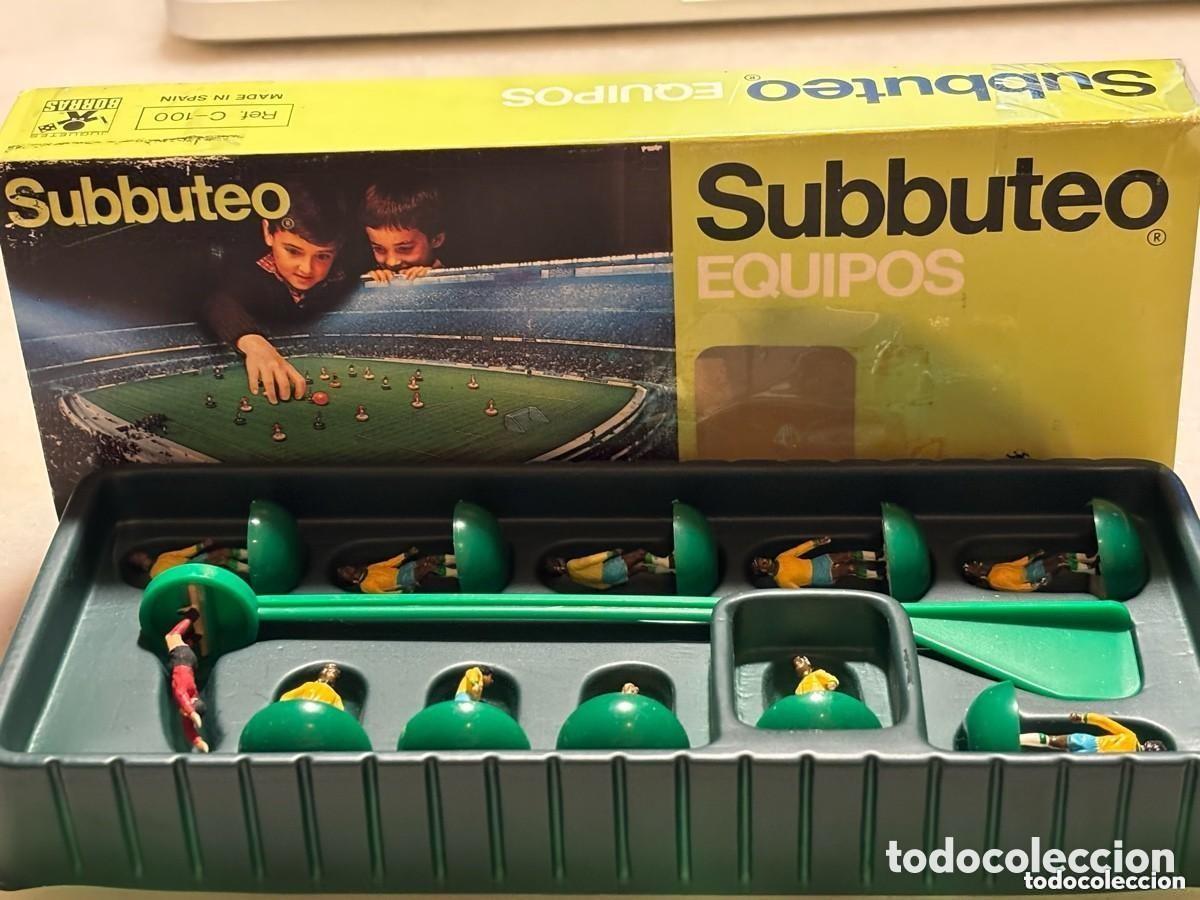 Juguetes antiguos y juegos de colecci&oacute;n: Subbuteo equipo Brasil . Borras 1980. Original