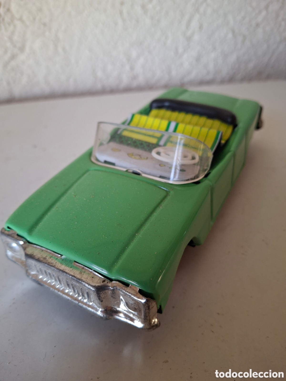 Jouets Anciens et Jeux de collection: COCHE DE HOJALATA DE 17 cm