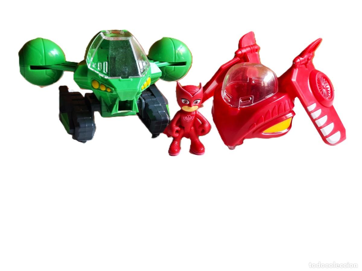 Juguetes antiguos y juegos de colecci&oacute;n: VEHICULOS PJ MASKS GEKKO-MOVIL Y BUHO-DELTA + FIGURA ULULETTE