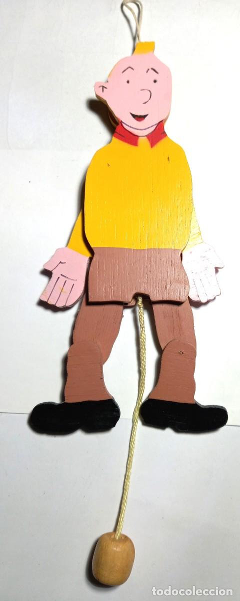 Antique Toys and Collectible Games: Marioneta manual de madera de TinTin