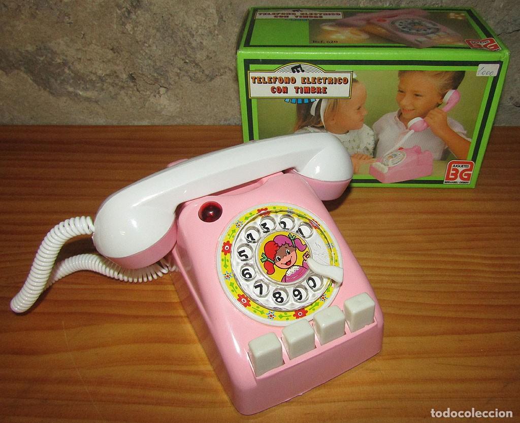 Juguetes antiguos y juegos de colecci&oacute;n: ANTIGUO TELEFONO ELECTRICO CON TIMBRE DE BERNABEU GISBERT BG - NUEVO Y FUNCIONANDO