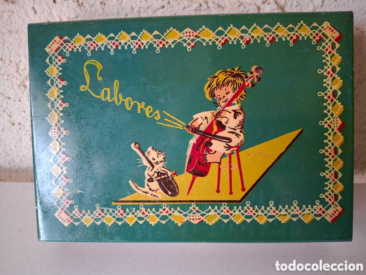 Antique Toys and Collectible Games: CAJA DE MADERA SERIGRAFIADA