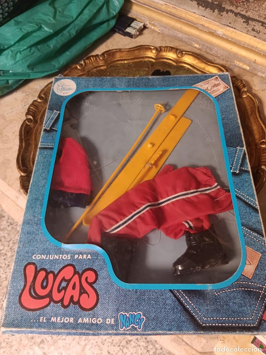 Juguetes antiguos y juegos de colecci&oacute;n: conjunto &rdquo;Equipo Esqu&iacute;&rdquo; (o Sky) para el mu&ntilde;eco Lucas (el mejor amigo de Nancy), fabricado por la mar