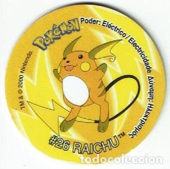 Juguetes antiguos y juegos de colecci&oacute;n: COLECCI&Oacute;N TAZOS MATUTANO NINTENDO POK&Eacute;MON TAZO 2 VERSI&Oacute;N A&Ntilde;O 2000 N&ordm; 67 #26 26 RAICHU PRE PIKACHU