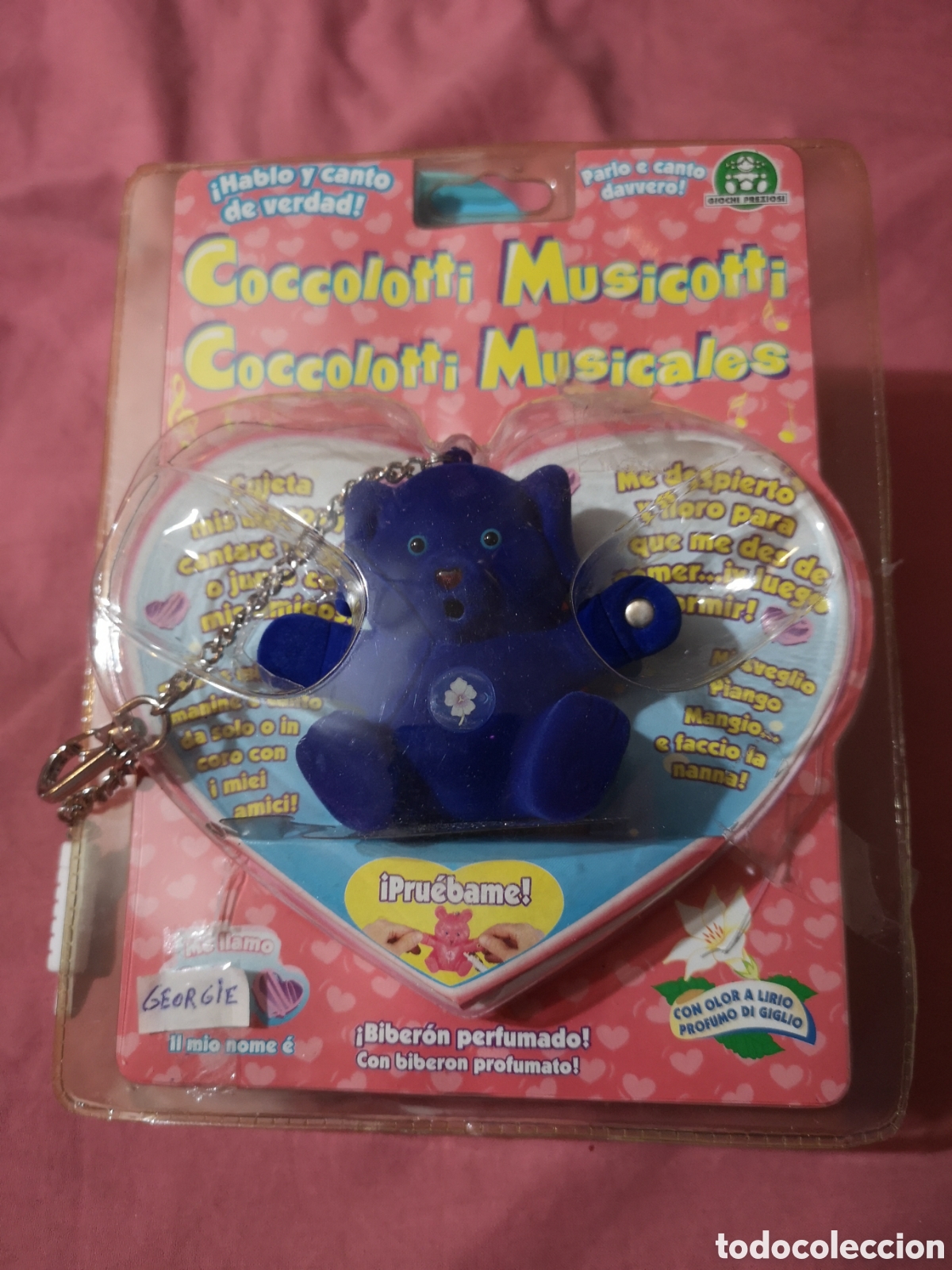 Altes Spielzeug und Spiele: Coccolotti Musical GEORGIE. Azul. FUNCIONA A VECES. BLISTER ABIERTO. Giochi Preziosi. &iquest;A&ntilde;os 90?