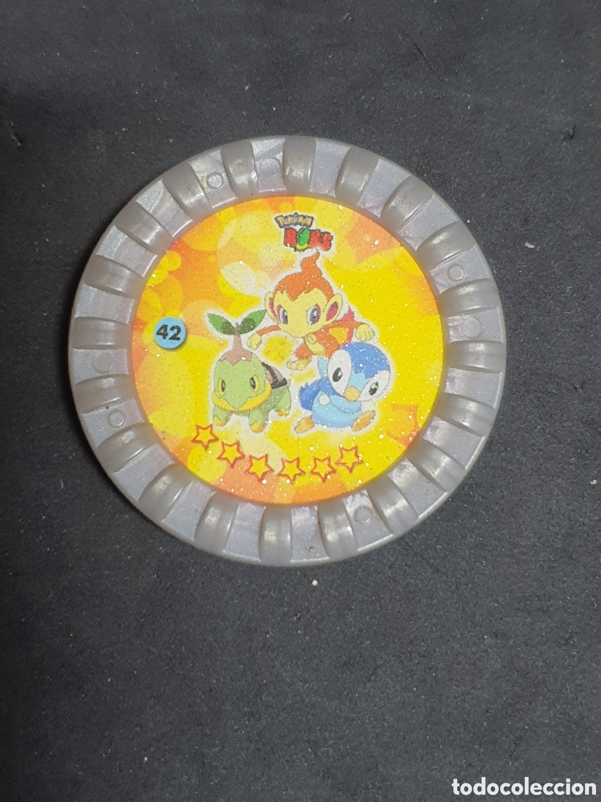 Juguetes antiguos y juegos de colecci&oacute;n: Tazo pokemon roks n &deg; 42 a&ntilde;o 2007