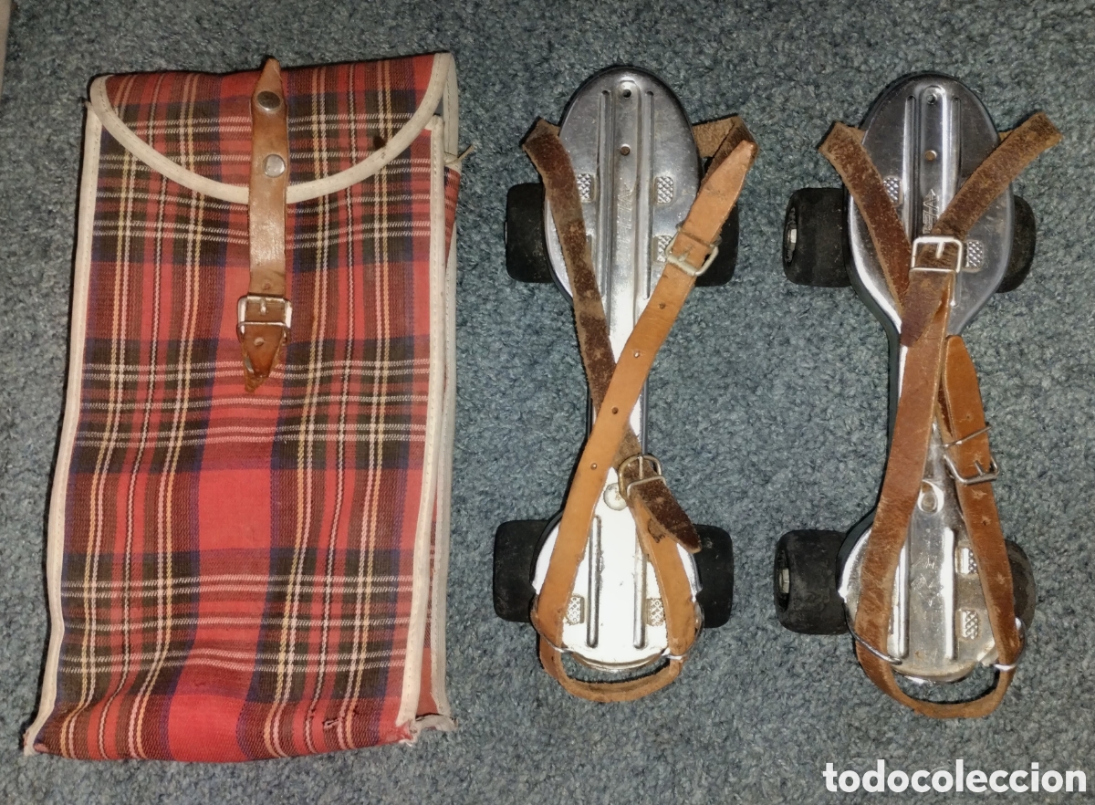 Jouets Anciens et Jeux de collection: PATINES VINTAGE marca VELOZ extensibles + BOLSA + LLAVE todo EN NORMAL ESTADO con se&ntilde;ales de uso.