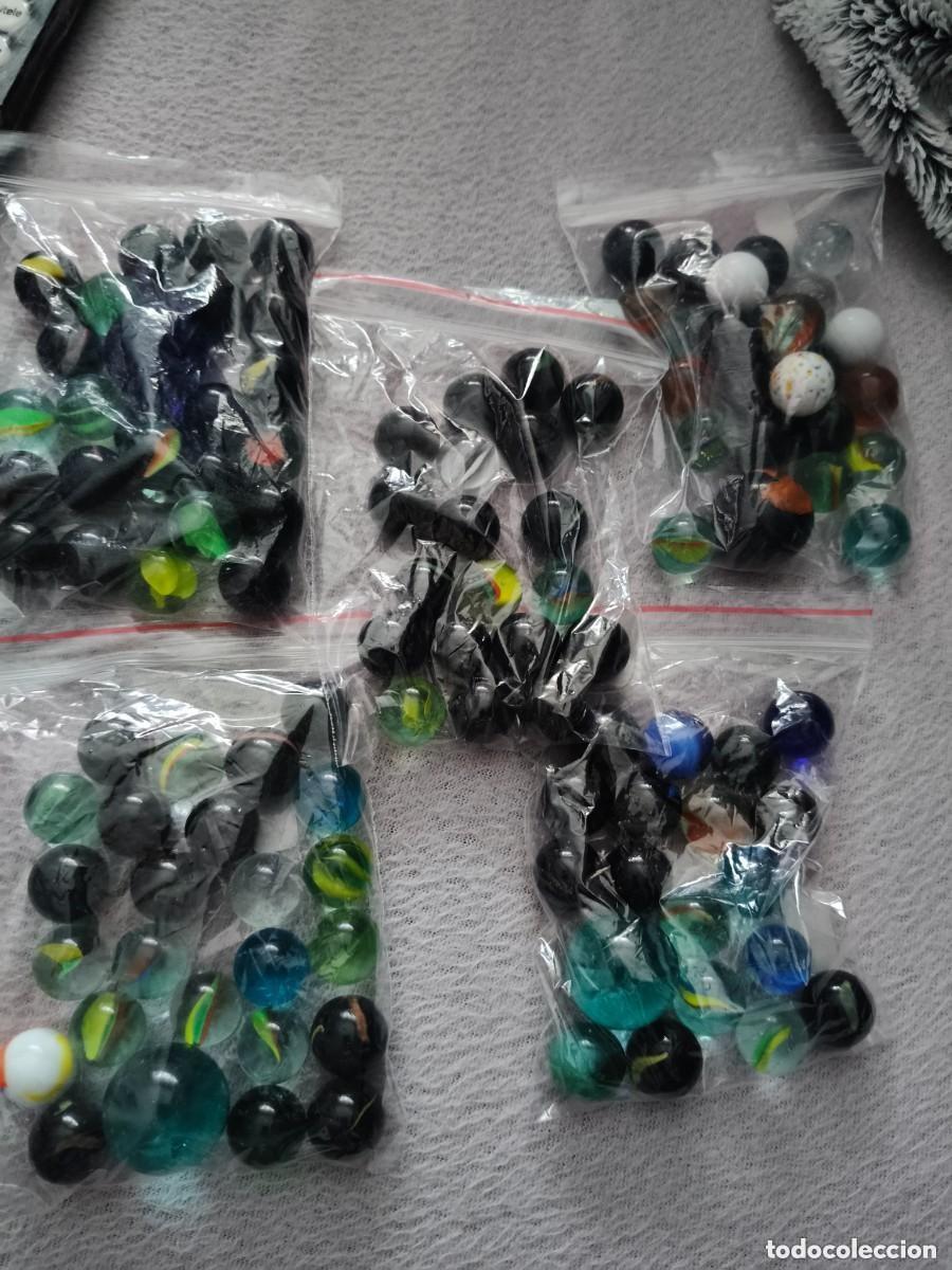 Brinquedos antigos e Jogos de cole&ccedil;&atilde;o: LOTE DE CANICAS DE COLORES( Precio de una bolsa se manda aleatotio)