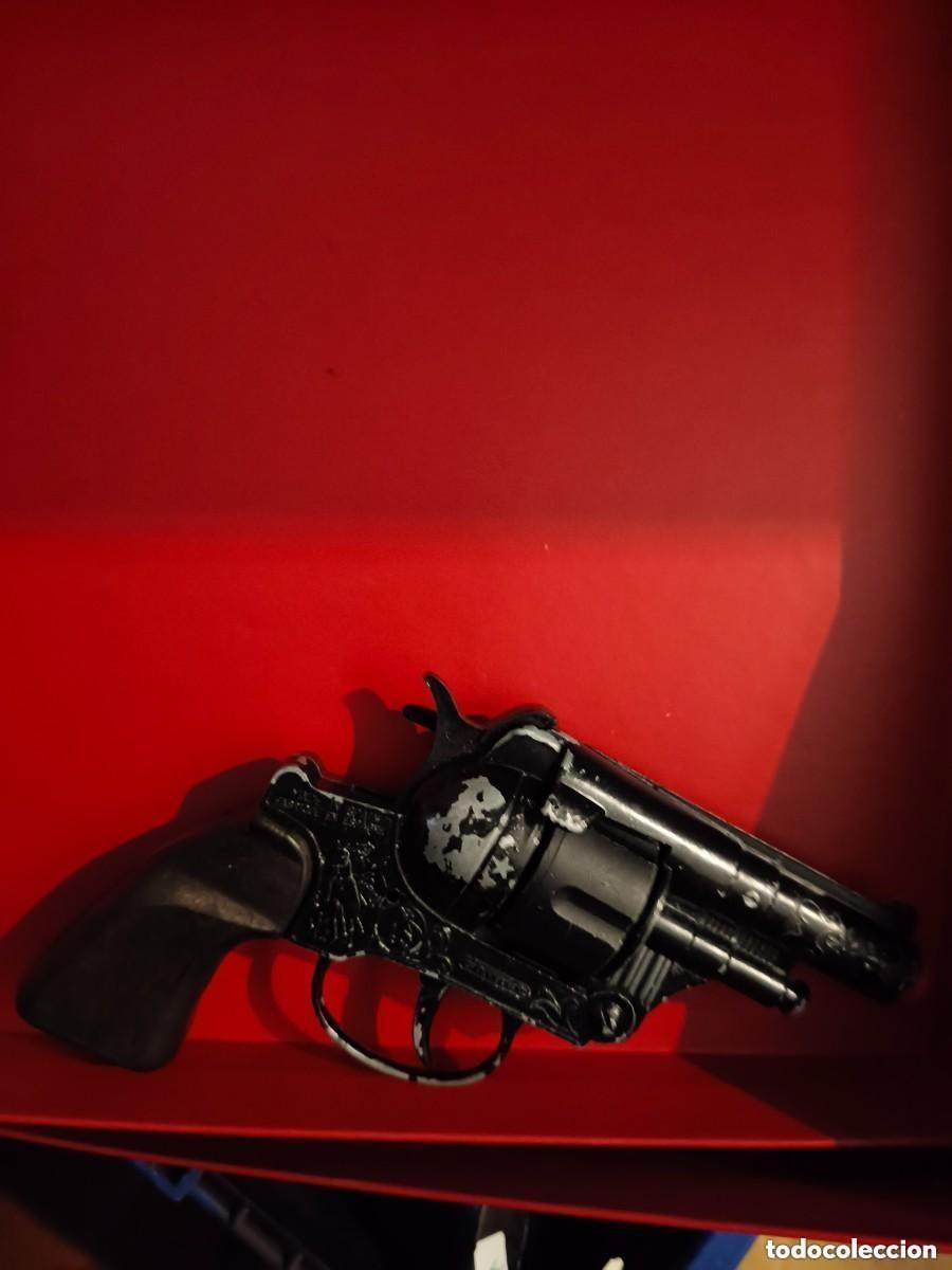 Brinquedos antigos e Jogos de cole&ccedil;&atilde;o: Pistola juguete metal fabricada en Espa&ntilde;a de fulmimantes