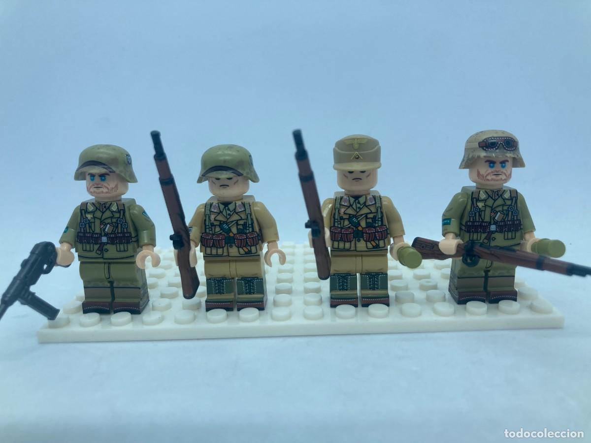 Juguetes antiguos y juegos de colecci&oacute;n: Minifiguras Segunda Guerra Mundial soldados alemanes Afrika Korps