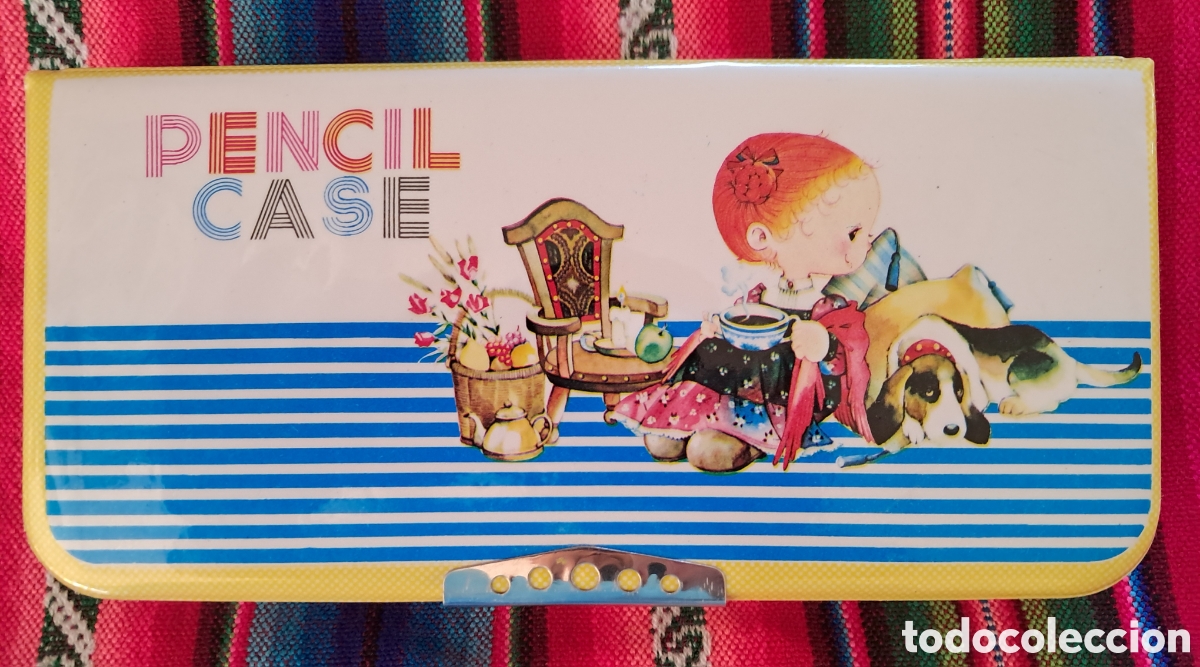 Juguetes antiguos y juegos de colecci&oacute;n: Estuche Pencil case. Vacio con decoracion interior Aristogatos. A&ntilde;os 80