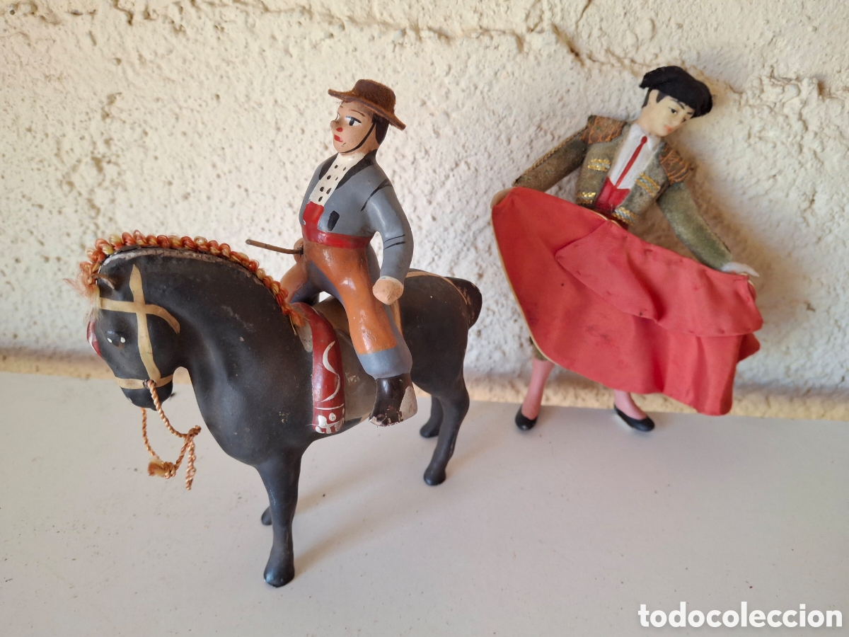 Giocattoli antichi e Giochi di collezione: JUGUETE DE PICADOR A CABALLO Y TORERO