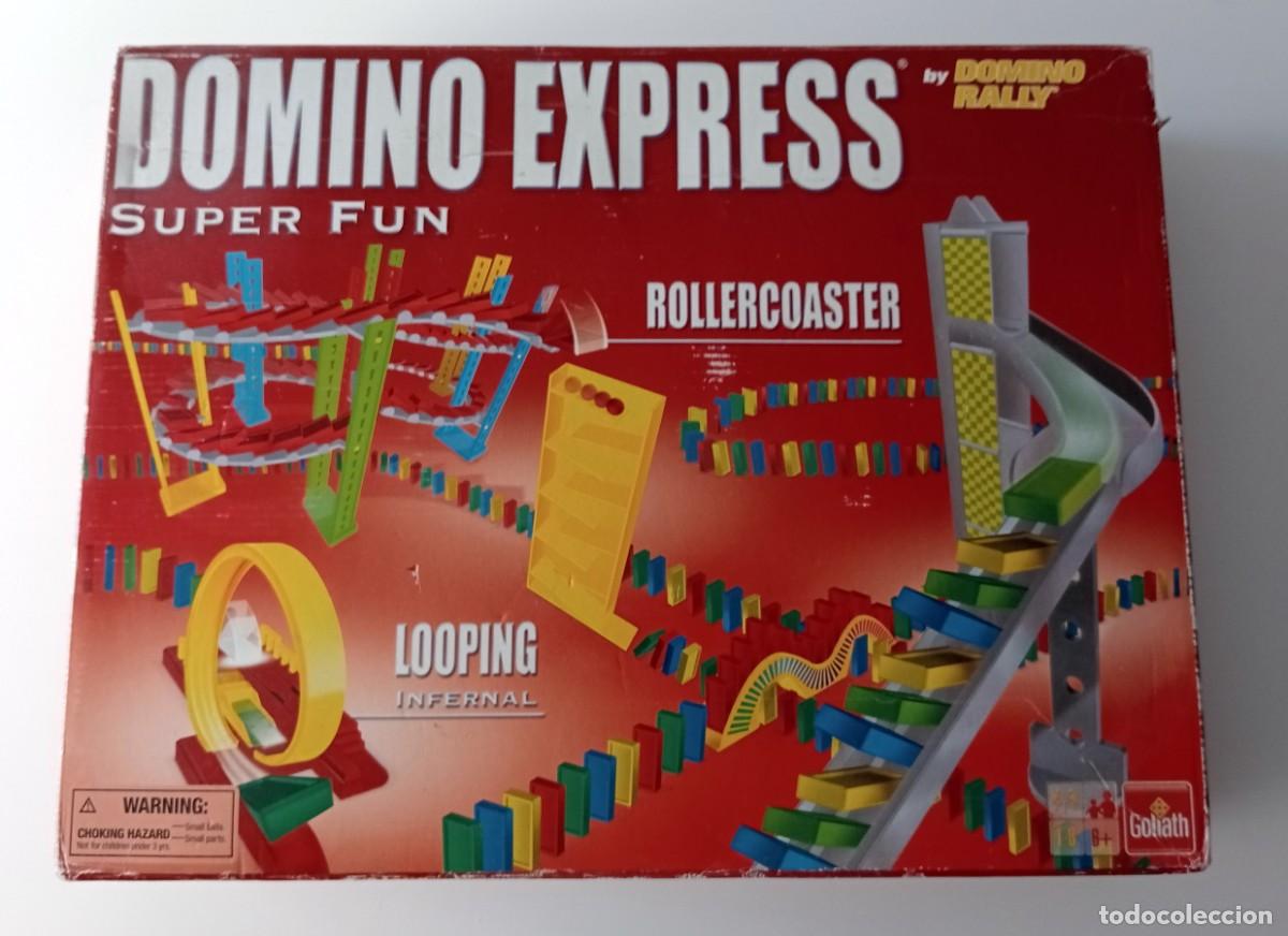 Brinquedos antigos e Jogos de cole&ccedil;&atilde;o: SERPENTIN DOMINO EXPRESS ROLLERCOASTER de GOLIATH 2010