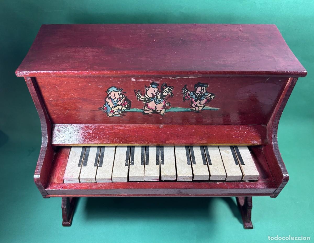 Jouets Anciens et Jeux de collection: ANTIGUO PIANO TRES CERDITOS